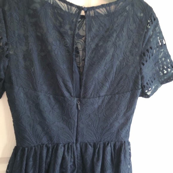 Navy lace midi dress - Picture 6 of 6